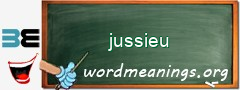 WordMeaning blackboard for jussieu